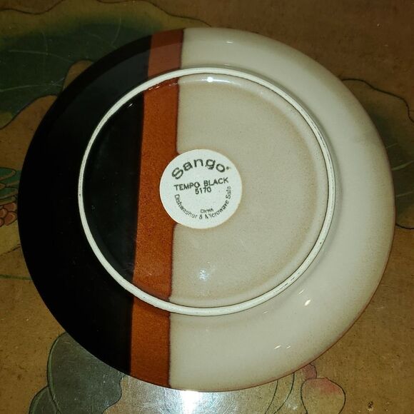 Sango Tempo Black Salad Plate 8" - Picture 2 of 3